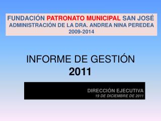 informe de gesti n 2011