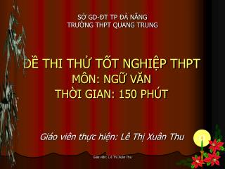 s gd t tp n ng tr ng thpt quang trung