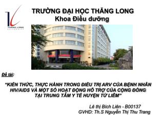 tr ng i h c th ng long khoa i u d ng