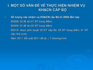 i m t s v n v th c hi n nhi m v kh cn c p b