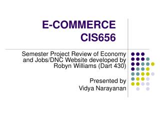 E-COMMERCE CIS656