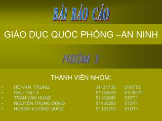 gi o d c qu c ph ng an ninh