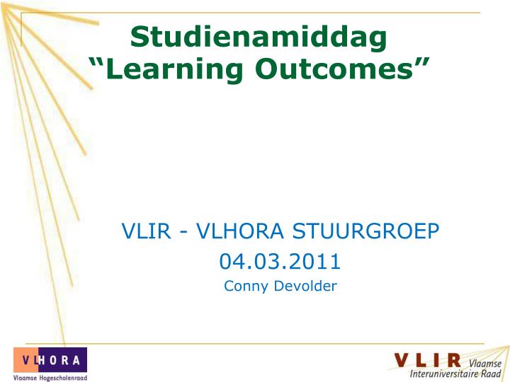 studienamiddag learning outcomes