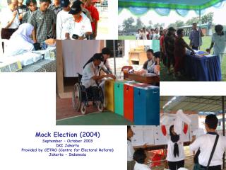 Mock Election (2004) September – October 2003 DKI Jakarta