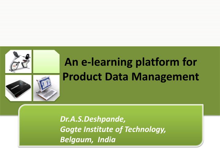 an e learning platform for product data management