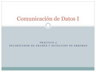 comunicaci n de datos i