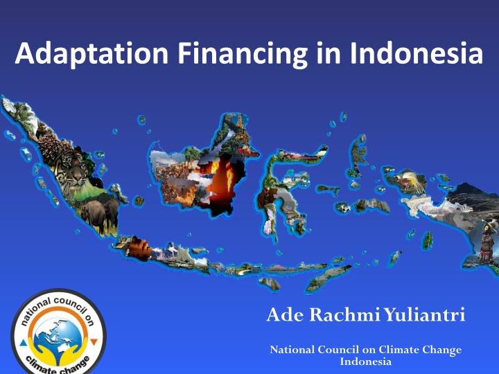 adaptation financing in indonesia