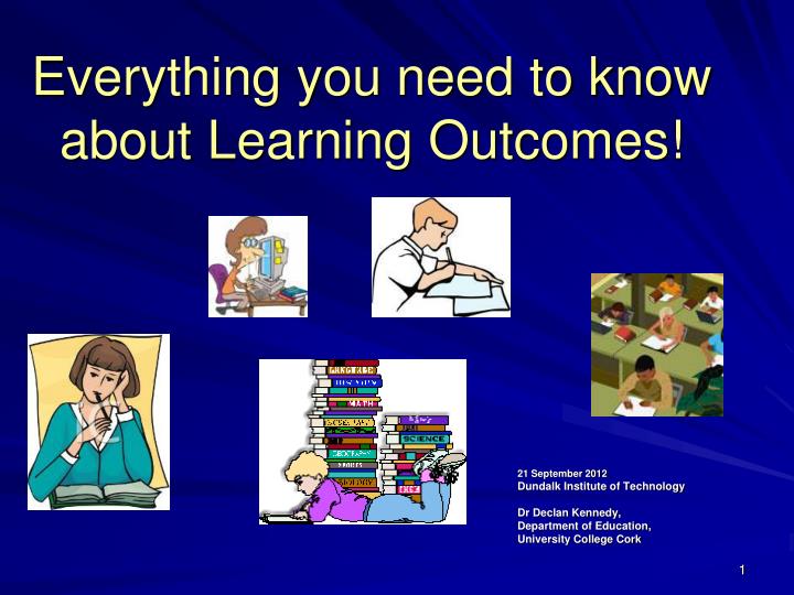 everything you need to know about learning outcomes