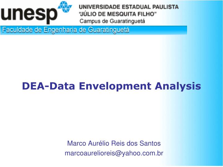 dea data envelopment analysis