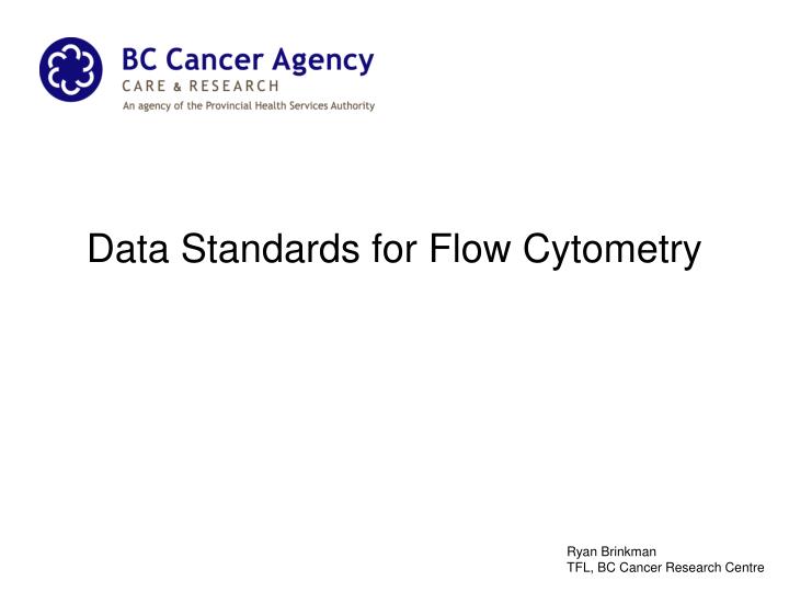 data standards for flow cytometry