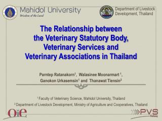 The Relationship between the Veterinary Statutory Body, Veterinary Services and