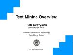 Text Mining Overview