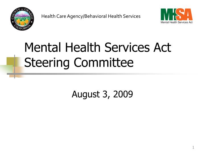 mental health services act steering committee