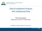Data Envelopment Analysis with Unbalanced Data - slide 1