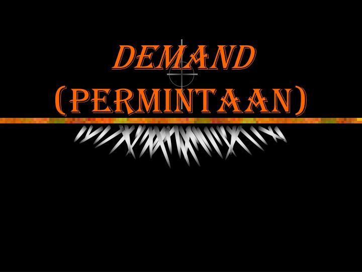 demand permintaan