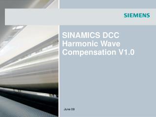 SINAMICS DCC Harmonic Wave Compensation V1.0
