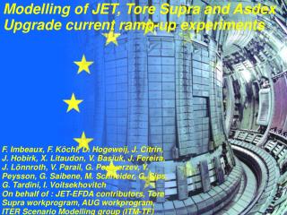 Modelling of JET, Tore Supra and Asdex Upgrade current ramp-up experiments