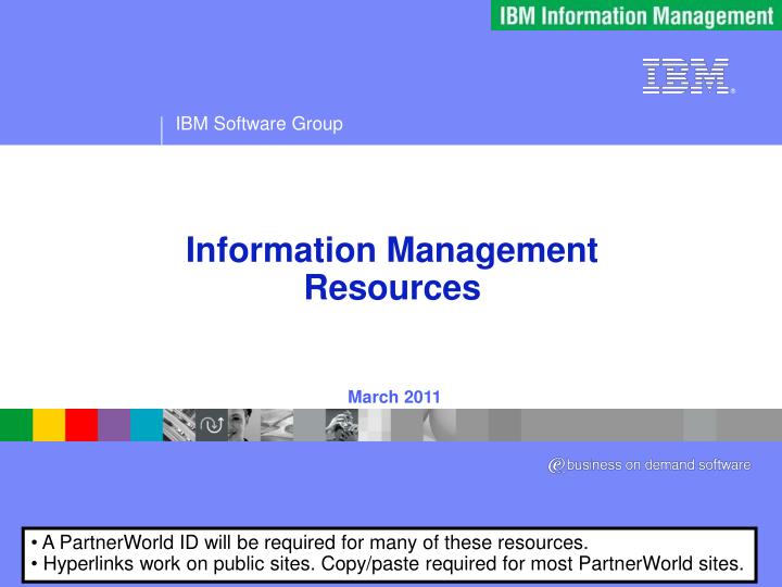 information management resources
