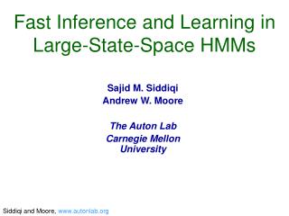 Fast Inference and Learning in Large-State-Space HMMs