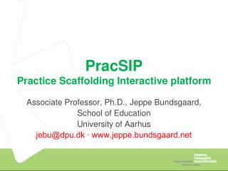 PracSIP Practice Scaffolding Interactive platform