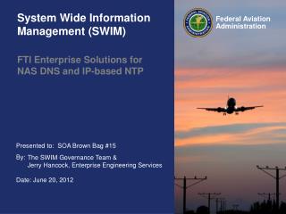 FTI Enterprise Solutions for NAS DNS and IP-based NTP