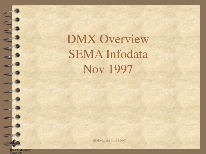 dmx overview sema infodata nov 1997