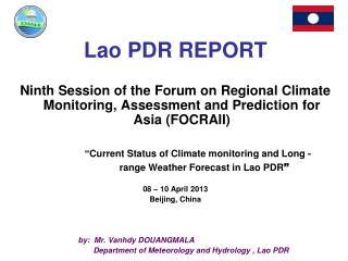 Lao PDR REPORT