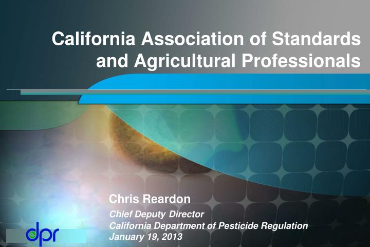 california association of standards and agricultural professionals