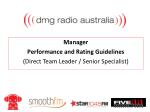 Performance and Rating Guidelines for Direct Team Leaders and Senior Specialists - slide 1