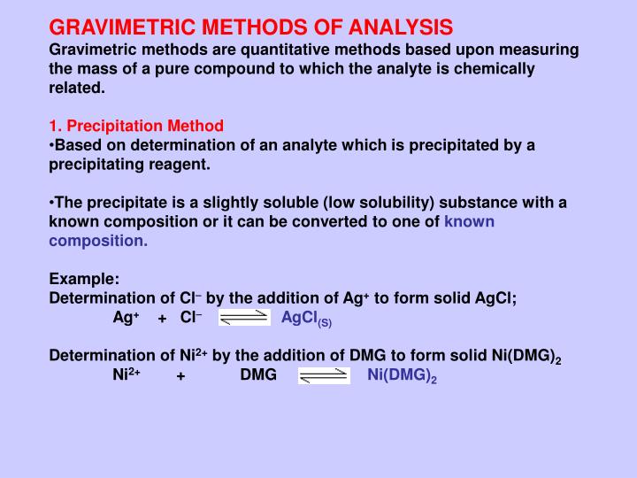 Quantitative Analysis - Meaning and Determination of Compound