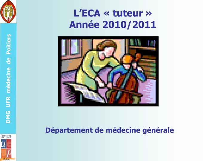 l eca tuteur ann e 2010 2011