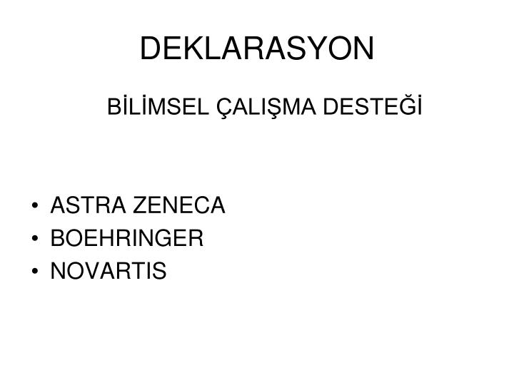 deklarasyon