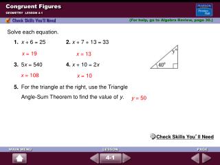 Congruent Figures