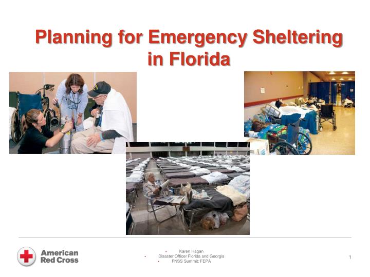 planning for emergency sheltering in florida