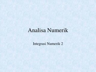 analisa numerik