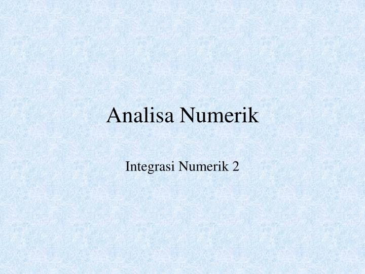 analisa numerik