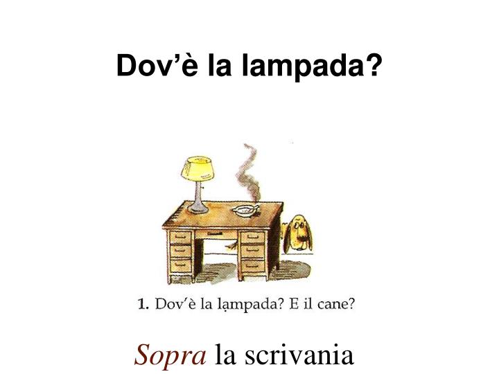 dov la lampada