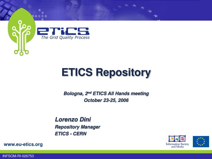 etics repository