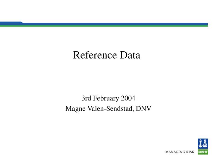 reference data