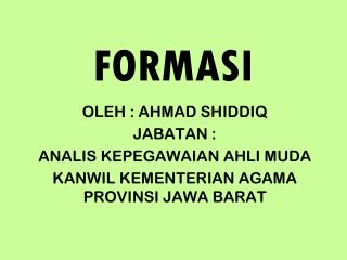 formasi