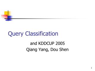 Query Classification