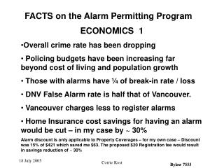 ECONOMICS 1 Overall crime rate has been dropping