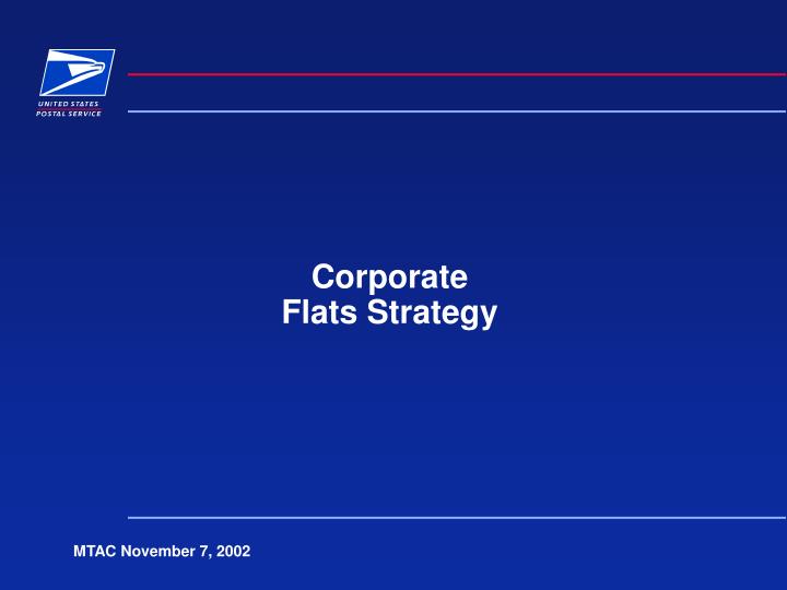 corporate flats strategy