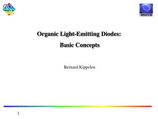 Organic Light-Emitting Diodes: Basic Concepts
