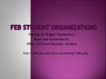 FEB Student Organizations - slide 1