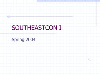 SOUTHEASTCON I