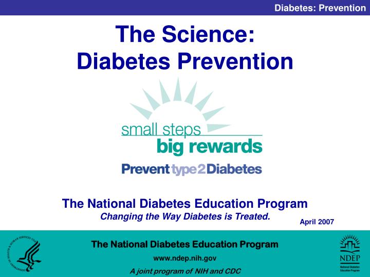 the science diabetes prevention