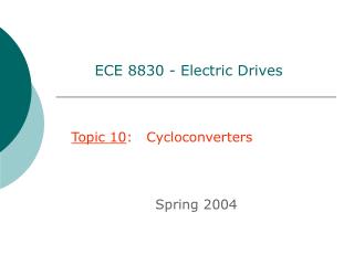 ECE 8830 - Electric Drives