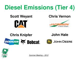 Diesel Emissions (Tier 4)