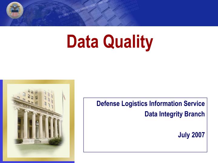 defense logistics information service data integrity branch july 2007